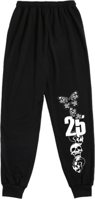 Tabadtod Printed Women Black Track Pants