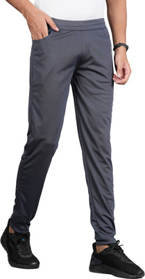Ankit International Solid Men Grey Track Pants