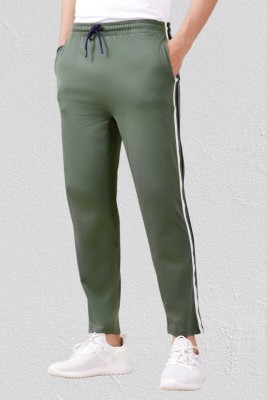 Haya Solid Men Green Track Pants