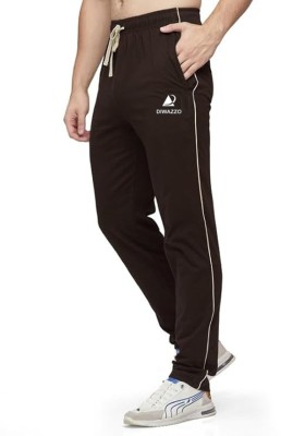 Diwazzo Printed Men Brown Track Pants