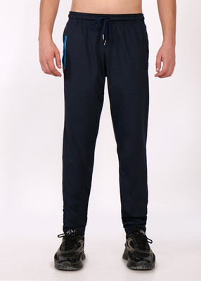 VASTRAM Solid Men Blue Track Pants