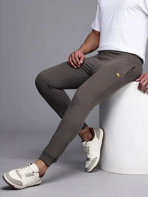 HRX by Hrithik Roshan Solid Men Brown Track Pants