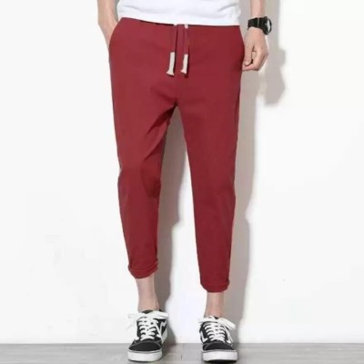 MAs fashion Solid Men Maroon Track Pants