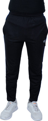 Tf-tex Fro Solid Men Black Track Pants
