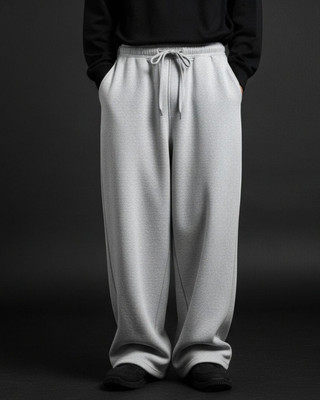 Cloth N Code Solid Men Grey Track Pants