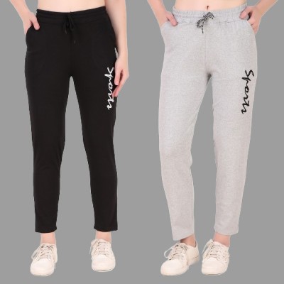 GAA Solid Women Black Track Pants