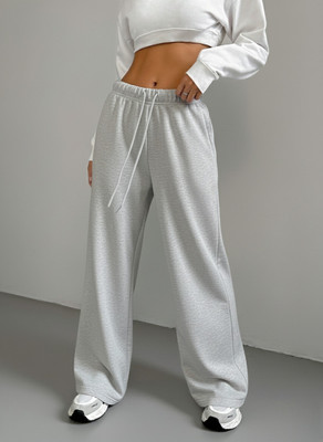 Dockstreet Solid Women White Track Pants