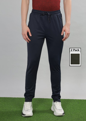 Force NXT Solid Men Blue, Grey Track Pants