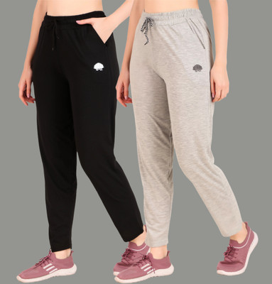GAA Solid, Printed Women Black, Grey Track Pants