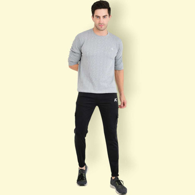 Kaddy Solid Men Black Track Pants