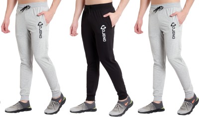 Golazo Printed Men Grey, Black Track Pants