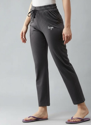 IUGA Solid Women Grey Track Pants