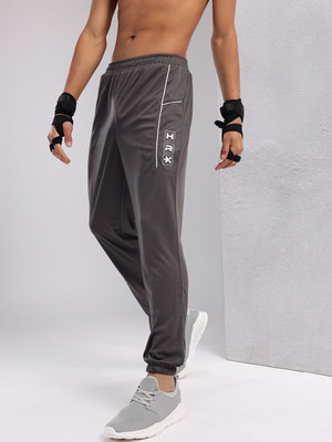HRX by Hrithik Roshan Colorblock Men Grey Track Pants