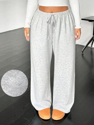 Dockstreet Solid, Striped Women Grey Track Pants