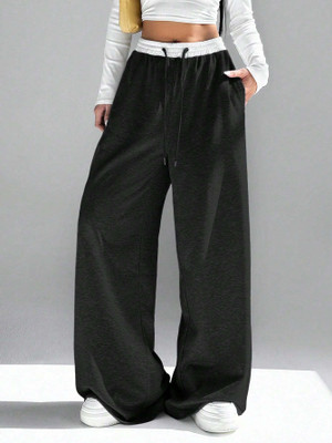 Dockstreet Striped Women Black Track Pants
