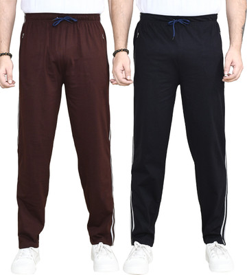 RAPL BHARAT Striped Men Brown, Black Track Pants