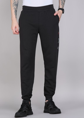 PUMA Printed Men Black Track Pants