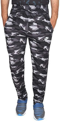 PORT LOTUS Printed Men Grey Track Pants