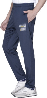 A and Y Printed Men Blue Track Pants