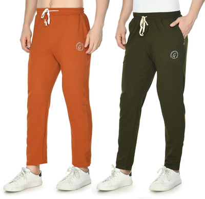UTKARSH CREATION Printed Men Orange, Olive Track Pants