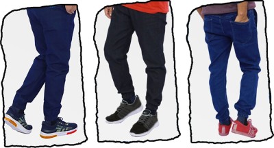 UBER URBAN Solid Men Black, Blue, Dark Blue Track Pants