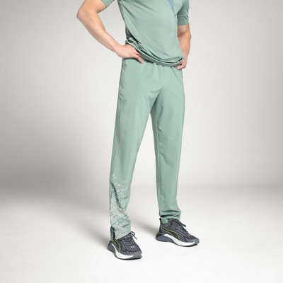 PUMA Solid Men Green Track Pants