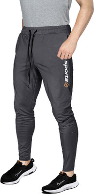 AVOLT Solid Men Grey Track Pants
