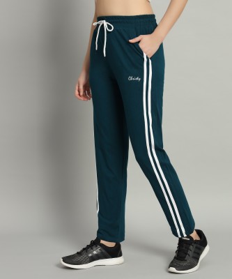 GRAND MALBORK Striped Women Blue, White Track Pants