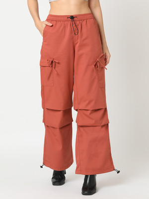 Globus Solid Women Brown Track Pants