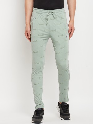 DUKE Printed Men Green Track Pants