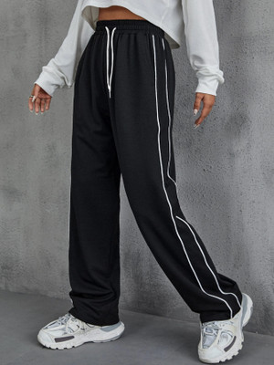 Rajovati Solid Men Black Track Pants