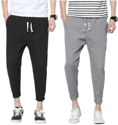 SARK FASHIONS Solid Men Grey, Black Track Pants