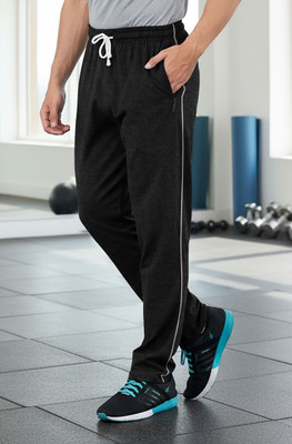 FEEL TRACK Solid Men Grey Track Pants