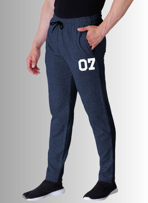 Kartblack Self Design Men Dark Blue Track Pants