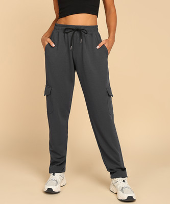 Nexstep Solid Women Grey Track Pants