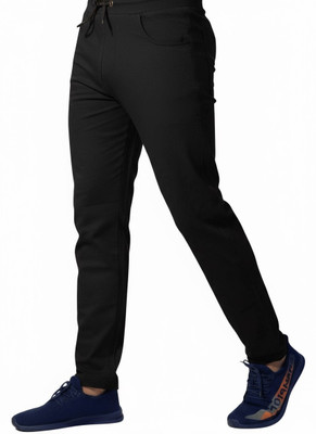 ANSHIKA FASHION Solid Men Black Track Pants