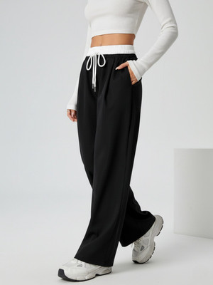 Dockstreet Solid, Striped Women Multicolor Track Pants