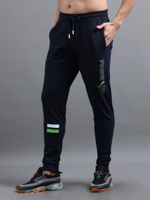 ARDEUR Printed Men Blue Track Pants
