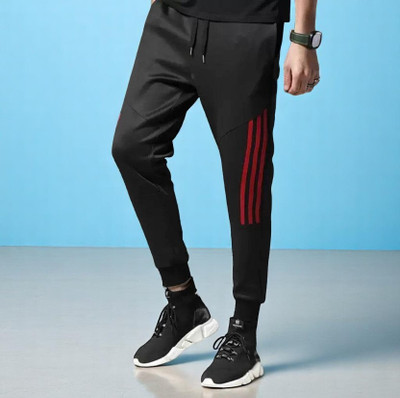 LALWANI BROTHERS Self Design Men Red Track Pants