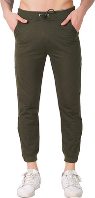 JAKCOM Colorblock Men Dark Green Track Pants