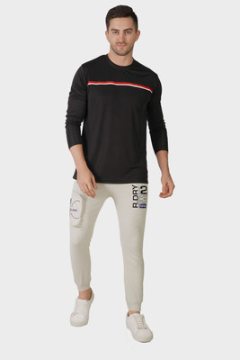 Mindsart Trending Colorblock Men Grey Track Pants