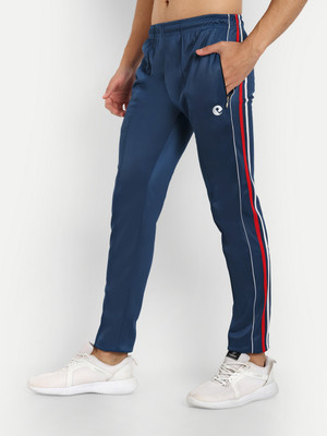 ESTRO Solid Men Blue Track Pants