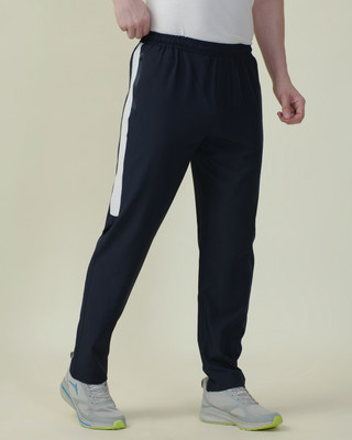 HRX by Hrithik Roshan Striped Men Blue Track Pants