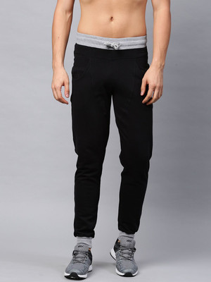 HRX by Hrithik Roshan Solid Men Black Track Pants