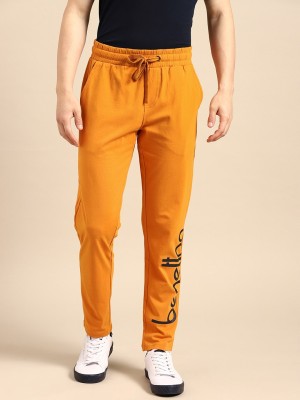 United Colors of Benetton Printed Men Yellow Track Pants