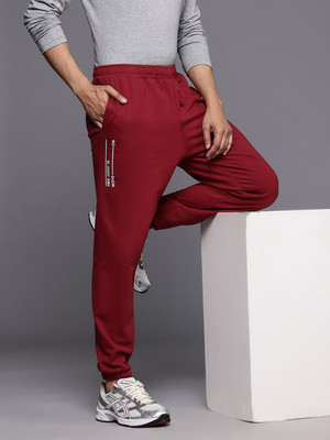 HRX by Hrithik Roshan Solid Men Maroon Track Pants