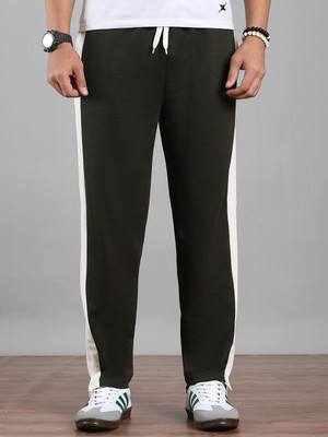 MACK JONNEY Colorblock Men Olive Track Pants
