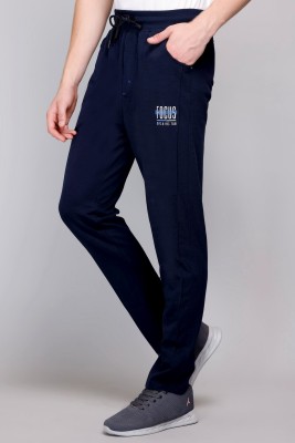 FACINIK Solid, Printed Men Blue Track Pants