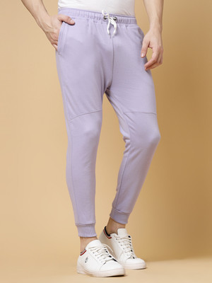 RIGO Solid Men Purple Track Pants