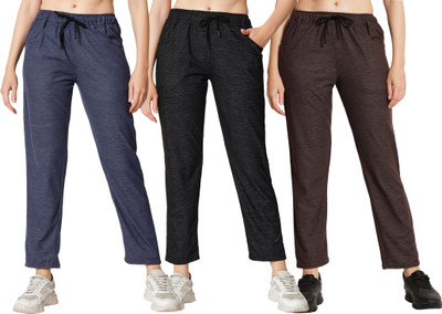 Weboasis Solid Women Multicolor Track Pants